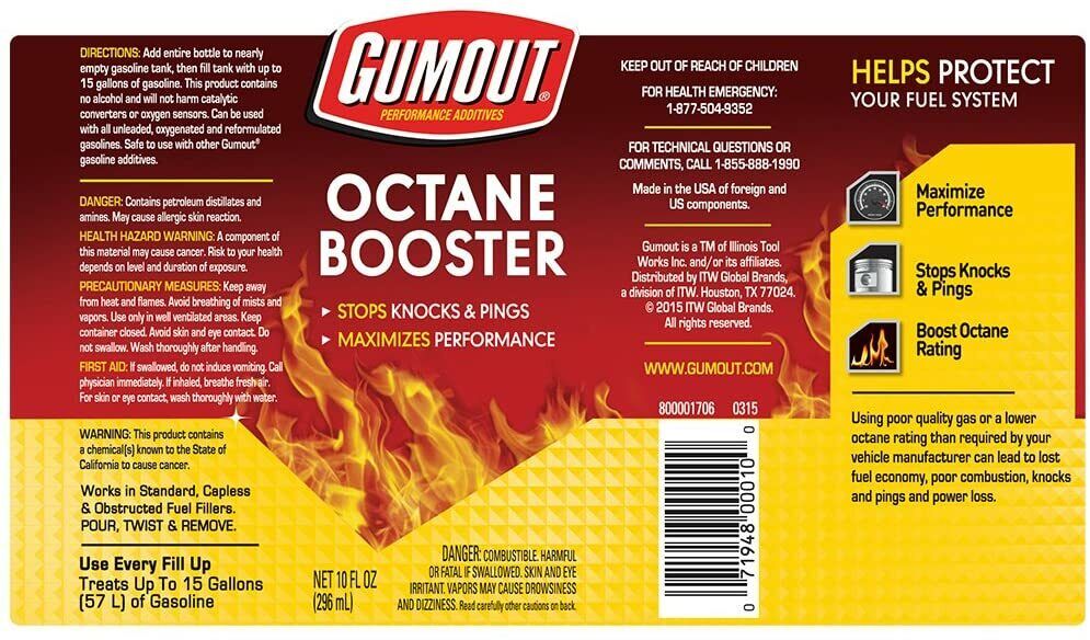 Gumout Octane Booster 296 mL