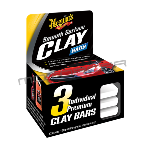 Meguiar’s Smooth Surface Clay Bar - 3 Pack