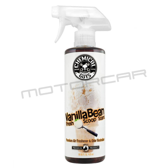 Chemical Guys Vanilla Bean Fresh Scoop Scent Air Freshener & Odour Eliminator - 473mL