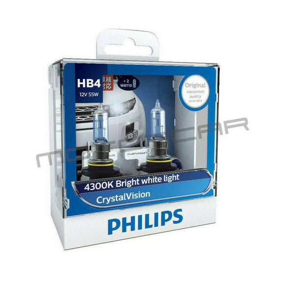 Philips Crystal Vision Headlight Globes - HB4