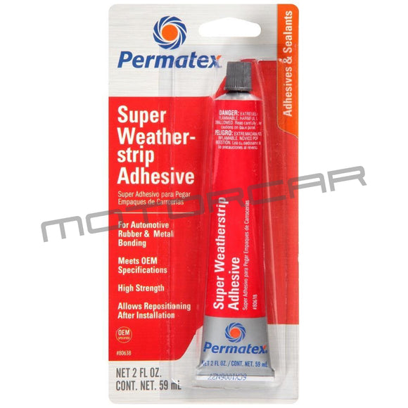 Permatex Super Weatherstrip Adhesive - 80638 Adhesives & Sealants