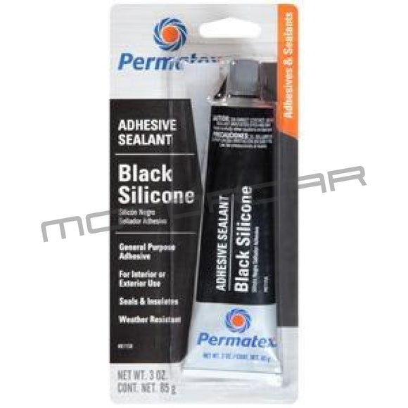 Permatex Black Silicone Adhesive Sealant - 81158 Adhesives & Sealants