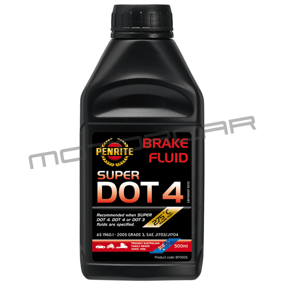 Penrite Super Dot 4 Brake Fluid - 500Ml