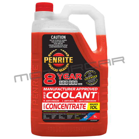 Penrite 8Yr Red Coolant Concentrate - 5Ltr