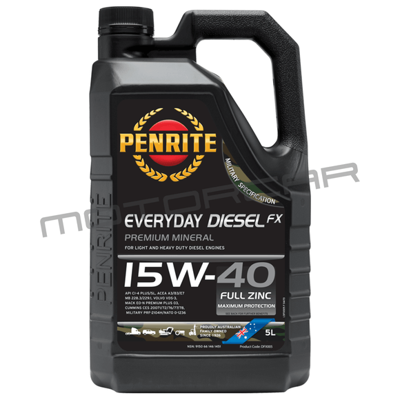 Penrite Diesel Fx 15W40 - 5 Litre Engine Oil