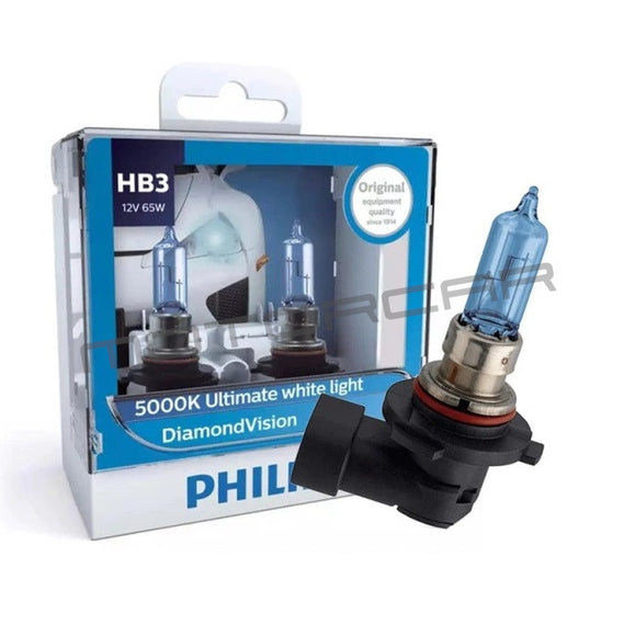 Philips DiamondVision Halogen Headlight Globes - HB3