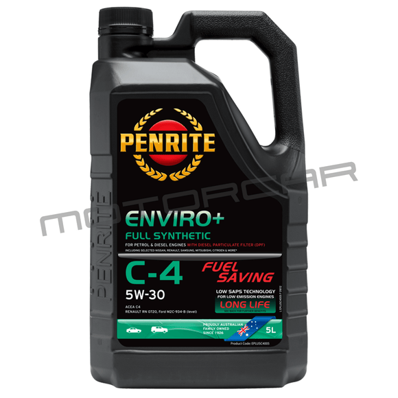 Penrite Enviro Plus C-4 5W30 - 5 Litre Engine Oil
