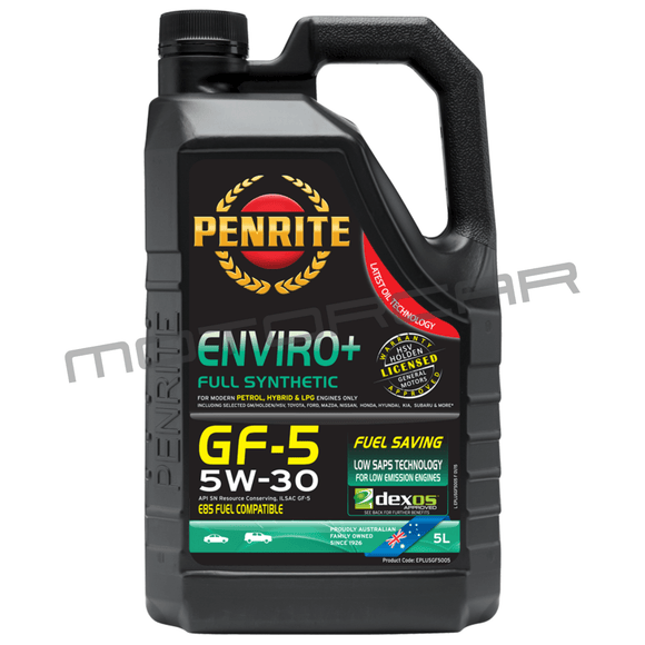 Penrite Enviro Plus Gf5 5W30 - 5 Litre Engine Oil