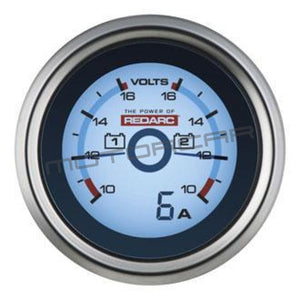 Redarc Gauge Dual Volt & Amps - G52-Vva Gauges Accessories