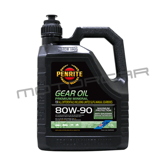 Penrite Gear Oil 80W90 - 2.5Ltr