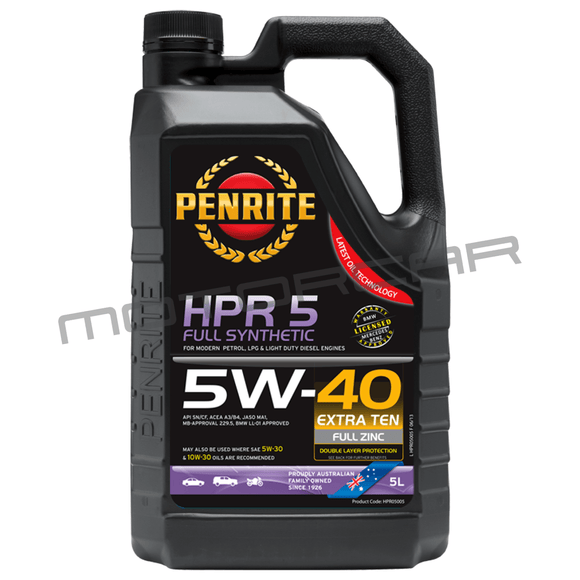 Penrite Hpr5 5W40 - 5 Litre Engine Oil