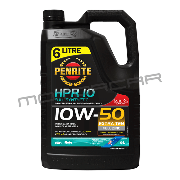 Penrite Hpr10 10W50 - 6 Litre Engine Oil