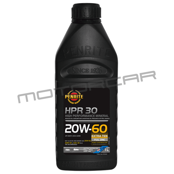 Penrite Hpr30 20W60 - 1 Litre Engine Oil