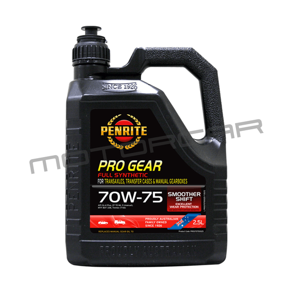Penrite Pro Gear 70W75 - 2.5Ltr Oil