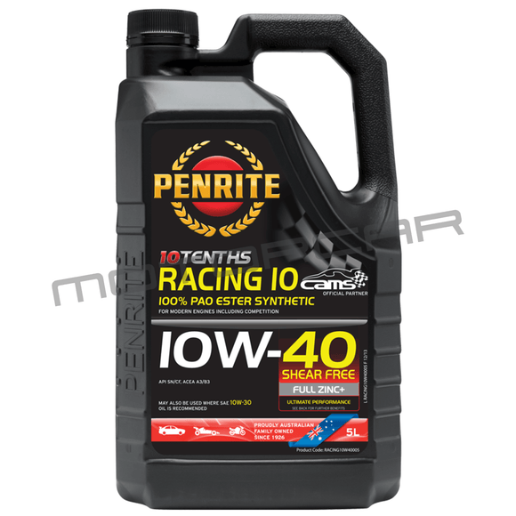 Penrite Racing 10W40 - 5 Litre Engine Oil