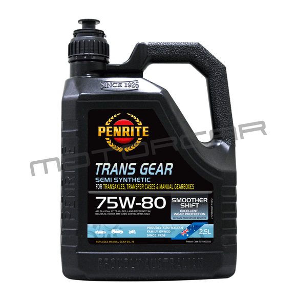 Penrite Trans Gear 75W80 - 2.5Ltr Oil
