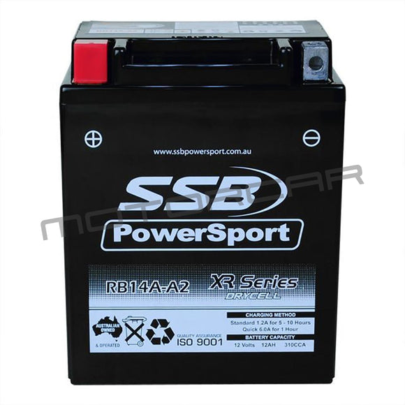 Rb14A-A2 High Peformance Agm Motorcycle Battery