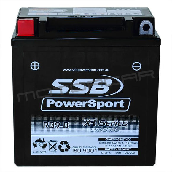 Rb9-B High Peformance Agm Motorcycle Battery