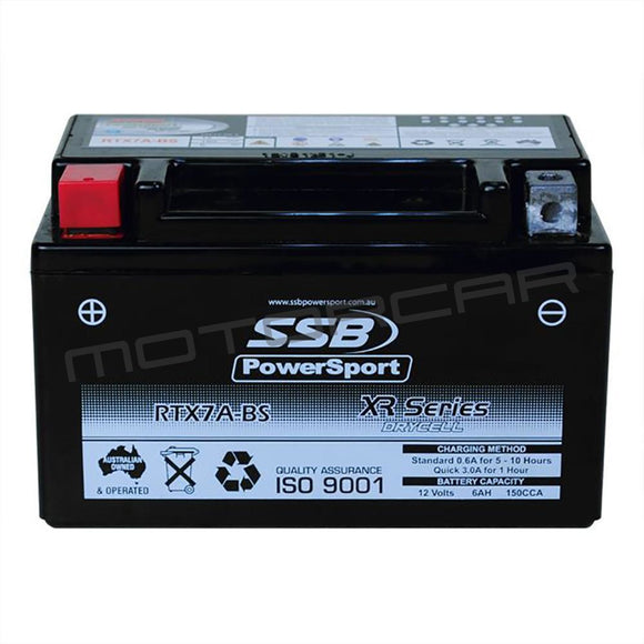 Rtx7A-Bs High Peformance Agm Motorcycle Battery